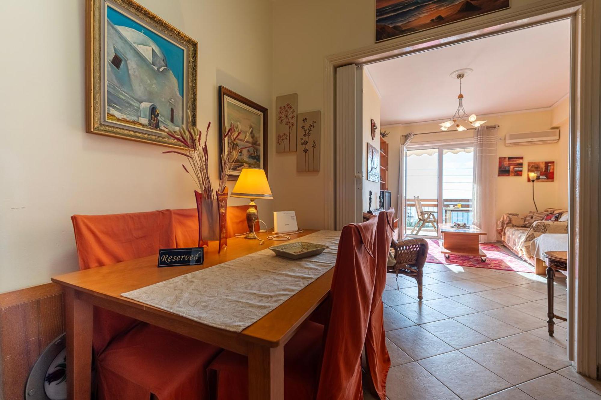 Sea View Apartment 100M From The Beach Saronida Екстериор снимка